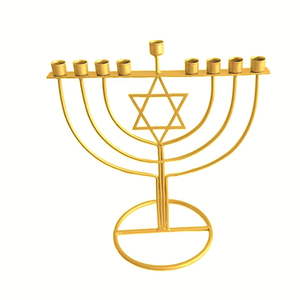Venta al por mayor directa de fábrica: <span class=keywords><strong>Menorah</strong></span> judía personalizada de excelente acabado para decoración de Hanukkah, <span class=keywords><strong>9</strong></span> ramas - Product Image 1