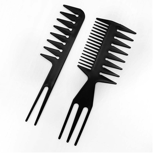 Kit de peignes en plastique résistants à la chaleur, professionnels, durables et personnalisés, pour femmes et hommes, fournitures de barbier, salon, ensemble de 10 peignes - Product Image 5