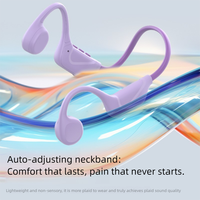 Headphone Olahraga Konduksi Tulang Harga Murah Terlaris dari Pabrik, Headset Open Ear, Earbuds Neckband, Earphone Nirkabel BT5.4
