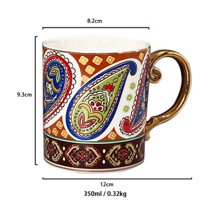 Vente flash - Tasse à café en céramique en porcelaine, tasse romaine pour le café, tasses à café turques bon marché - Product Image 3