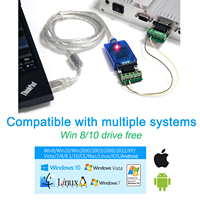 Cable Adaptador UOTEK de 1.5M RS485 RS422 a USB con Chipset FTDI, Conector Macho DB9, Convertidor USB RS485 RS422 UT-890A