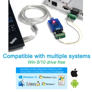 UOTEK 1,5M RS485 RS422 zu USB-Kabeladapter FTDI Chipset DB9 Stammverbinder USB RS485 RS422 Konverter UT-890A