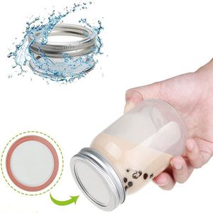 Vente en gros de bocaux Mason en verre transparent de qualité alimentaire, durables, de 4 oz, 8 oz, 12 oz, 16 oz, avec couvercles à double compartiment, logo personnalisé, pour la mise en conserve, à large ouverture - Product Image 5