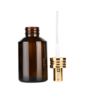 Chăm sóc da bao bì 15ml 30ml120ml râu dầu nước hoa nghiêng Vai chai thủy tinh với phun vàng có nắp đậy - Product Image 4