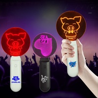 Articles de fête Logo personnalisé Lampe à main en acrylique led Concert Cheering up Prop Télécommande Glow Stick