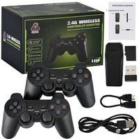 Manette de jeu portable professionnelle M8 Mini 3DS 2.4G HD sans fil pour PS1, jeux vidéo rétro classiques, console de jeux