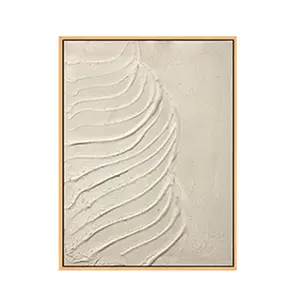 EAGLEGIFTS בית דקור יד מצוירת ציור עבה מרקם בד קיר אמנות 3D קו בעבודת יד יצירות אמנות יד מופשט שמן ציור