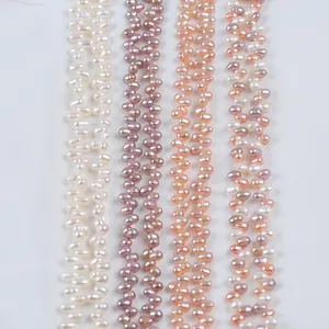 4.5-5mm top drilled rice shape pearl jewelry making manufacturers