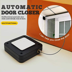 Venta al por mayor de productos inteligentes para el hogar: Cierrapuertas automático sin perforaciones con sensor, cierre suave con tensión de 500g-1000g - Product Image 2