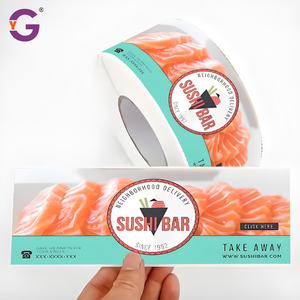 Étiquettes personnalisées en <span class=keywords><strong>vinyle</strong></span> imperméable pour la viande et les fruits de mer frais, autocollants personnalisés avec logo pour le saumon et le thon dans les armoires réfrigérées - Product Image 5