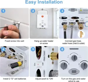 New Design Professional Manufacturer Tankless Gas Hot Water Heater