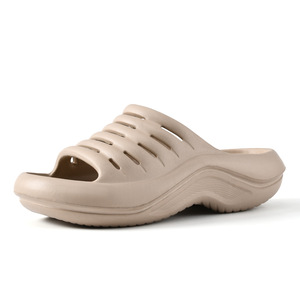 Sandalias de Verano para Hombre, Transpirables, con Suela Gruesa, Antideslizantes, Punta Abierta, de EVA, para Playa y Exteriores, en Blanco, Negro y Caqui - Product Image 5