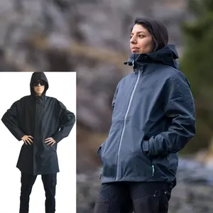 Manufacturing Outdoor Men's Rain Jacket Waterproof Lightweight Packable Rain Pullover For Hiking Golf Running