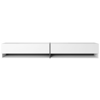 Service OEM ODM, design minimaliste moderne, meuble TV suspendu en MDF avec 2 compartiments ouverts pour le salon