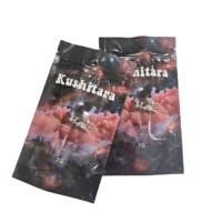 Doypack personnalisé, résistant aux odeurs, noir mat, imprimé, fermeture éclair, logo personnalisé en Mylar