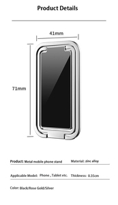 Foldable Portable CNC Aluminum Alloy <strong>Expandable</strong> Strong Adhesive Cute Mobile Cell Phone Grip <strong>Holder</strong> - Product Image 5