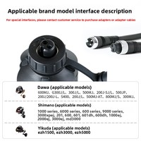 Batterie lithium-ion à semi-conducteurs Fof Dawa Shimano Yikuda 14,8 V 3,5 Ah/7 Ah pour moulinet de pêche électrique, pêche en mer, 1500 cycles