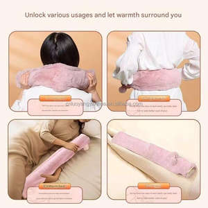 Nuevos calambres menstruales ideales Cuello Hombro Alivio del dolor Calentadores de manos de goma Botellas de agua caliente largas - Product Image 5