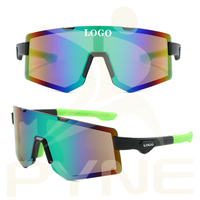Lunettes de soleil de sport personnalisées avec logo pour hommes et femmes, protection UV400, lunettes de randonnée en plein air, lunettes de soleil anti-vent