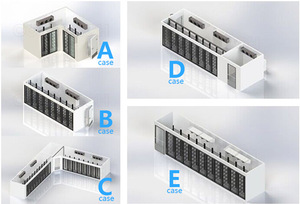 Chambre froide avec <span class=keywords><strong>porte</strong></span> coulissante en verre et <span class=keywords><strong>rideau</strong></span> à lanières pour supermarché à fort trafic - Product Image 3