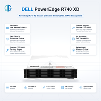Penjualan Panas Poweredge R740 R740XD 2U Rack Server Rack Storage Server PowerEdge R740XD dengan Prosesor Xeon