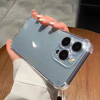 Étui de protection transparent antichoc de luxe pour iPhone 15 14 13 12 11 Pro Max X XR Max 8 Plus, coques en acrylique