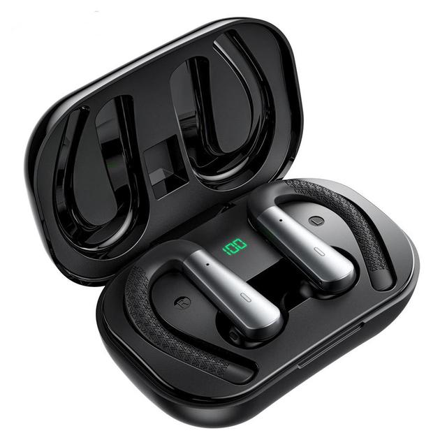 X13 TWS Wireless Earbuds BT5.2 Waterproof IPX-4 LED Display In-Ear Sport Design Active Noise Cancellation (ANC) Ear Hook Blue