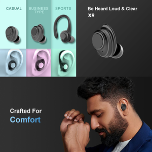 Ouio — écouteurs sans fil TWS X9, oreillettes, casque avec impression LED, Illusion, circuit imprimé, chargement sans fil - Product Image 2