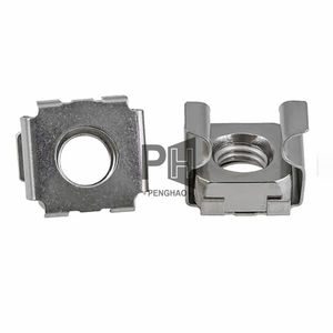 Écrous en métal durables en acier inoxydable pour armoire Fabricant d'écrous en fer à <span class=keywords><strong>cage</strong></span> Carré monté en rack OEM M4 M5 M6 M8 Écrou à <span class=keywords><strong>cage</strong></span> - Product Image 6