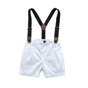 Conjunto de Ropa para Bebé Niño, Traje Formal de Verano con Camisa y Pantalones, Disfraz para Fiesta de Boda, Conjunto de Pantalones con Tirantes para Niños Pequeños - Product Image 3
