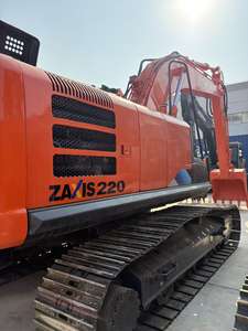 Excavatrice sur chenilles Hitachi 220-5G d'occasion, modèle 2025, avec moteur, boîte de vitesses et pompe mécaniques, tous d'origine japonaise, pas cher à vendre - Product Image 2