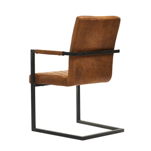 Giữa Thế Kỷ da tự nhiên nhung cổ điển ăn cơm Ghế nhà ăn đồ nội thất phòng ăn sợi nhỏ ăn cơm ghế - Product Image 4