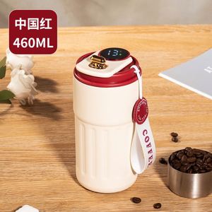 Vaso Térmico Inteligente de Acero Inoxidable de Doble Pared con Pantalla LED de Temperatura, Taza para Café, Botella, Taza con Correa de Cuerda, en Oferta - Product Image 4