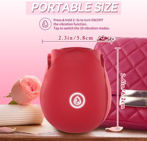 Nouveau Vibrateur Clitoridien Rechargeable Rose pour Femme avec 7 Vitesses, Recharge USB, Stimulation des Mamelons et des <span class=keywords><strong>Seins</strong></span> - Product Image 5