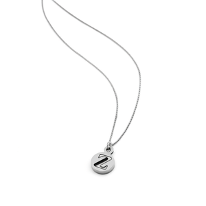 Collar de acero inoxidable de 1 cm con colgante de letra Z de un solo lado, cadena para el cuello, joyería para mujer, accesorio de moda. - Product Image 2