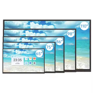 Tableau d'affichage numérique de 65/75/86/98/110 pouces Tableau numérique pour salle de <span class=keywords><strong>classe</strong></span> Tableau blanc interactif multi-touch 4k - Product Image 1