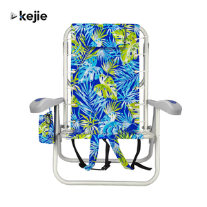Silla de Playa Plegable Ligera y Portátil Kejie con Nevera Aislada, Bolsa de Almacenamiento Grande y Marco Metálico para Uso en Exteriores - Product Image 1