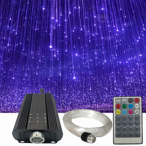 Kit d'éclairage LED à fibres optiques scintillantes de décoration moderne avec projecteur LED RGB 75w, lustre LED, fibres de 0,75 mm, AC110V/AC220V - Product Image 1