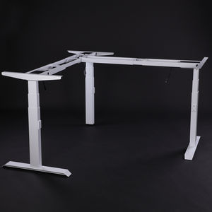 कोने डेस्क फ्रेम एल आकार के लिए 3 पैर के साथ बिजली ऊंचाई समायोज्य तालिका डेस्क आधुनिक कार्यालय फर्नीचर - Product Image 2