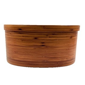 Boîte à pain en bambou profonde 39x26x32cm avec couvercle rabattable, conteneur de rangement pour la cuisine à domicile - Product Image 1