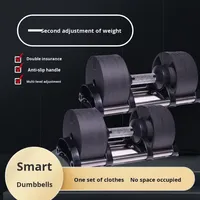 Haltères réglables Altere Musculation unisexes, ajustement rapide du poids en 1 seconde, acier pur, haltères détachables intelligents pour la salle de sport