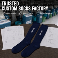 Chaussettes de sport hautes à haute élasticité unisexe en fibre de bambou, chaussettes de compression personnalisées à tube long pour la course à pied, pour hommes et femmes