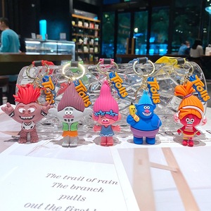 Wowei gros créatif dessin animé Silicone 3D poupée porte-clés mignon magique elfe coquelicot poupée sac porte-clés pendentif voiture porte-clés - Product Image 2