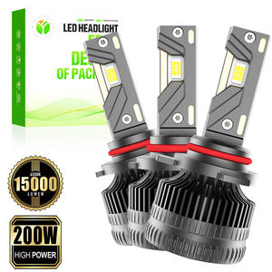 Ballast externe sans erreur 200W 15000Lm 6500K 12-24V H7 A10 Lampes <span class=keywords><strong>de</strong></span> conversion LED pour véhicules, pour garages automobiles <span class=keywords><strong>de</strong></span> luxe indépendants - Product Image 1