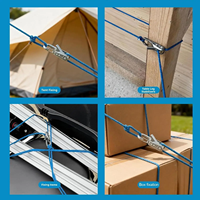 Tendeur de corde à dégagement rapide réglable pour cordes de 3 à 8 mm, idéal pour le camping, les bateaux, les camping-cars, les sangles de chargement et les auvents.