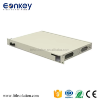 24 puertos 1U 19 "Panel de conexión de fibra deslizante y giratoria Marco de distribución ODF de montaje en rack para cableado de alta densidad