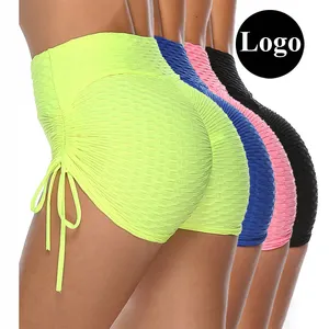 Benutzer definierte Logo OEM Sexy Frauen Seite Krawatte Hohe Taille Bottom Trunks Short Swim Wear