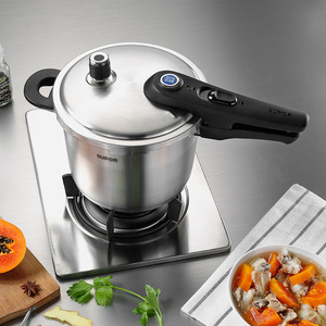 Olla a presión Supor de acero inoxidable 304 a prueba de explosiones con mango de plástico para uso doméstico - Product Image 3