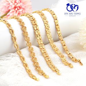 JXX JSL-383 19.3Cm Pulsera de Latón Chapada en Oro de 24K para Mujer, Nueva y en Oferta - Product Image 1