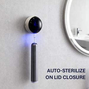 Fabriek Muur Gemonteerde Uv Tandenborstel Sterilisator Uv Tandenborstel Ontsmettingsmiddel Elektrische Tandenborstel Sterilisator Houder Ultraviolet - Product Image 3